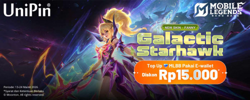 Waktunya Draw Skin Fanny Galactic Starhawk! Top Up Diamond MLBB Diskon 15Ribu!